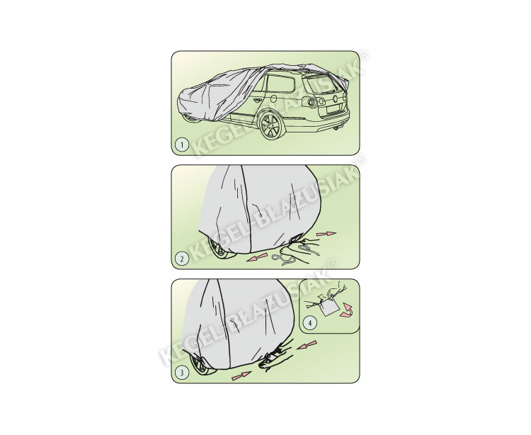 Kegel-Blazusiak-Ochranná autoplachta XL HB/kombi na Mercedes Trieda C combi 2006+ (455-480cm)